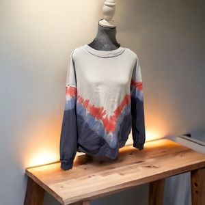 Free People sweatshirt-red, white, and blue! So fun and comfy!!